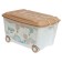 Box for toys "Air balloons", on wheels 58 × 39 × 33.5 cm, 45 l, dark beige