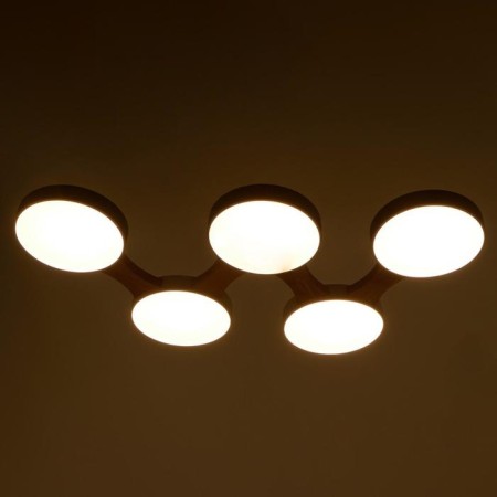 Chandelier 625360/5 LED 65W 3 modes 3000-6000k light wood 80x47x5 cm Bayerlux-1