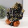 Polystone souvenir "Ganesha Black, in orange trousers" 12x17.5x21 cm