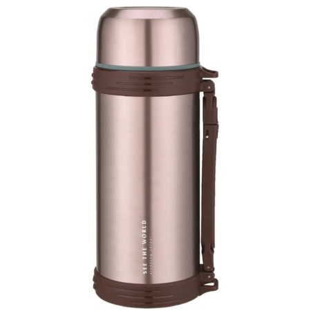 Thermos Winner WR-8274, metal, for hot and cold drinks, with a wide throat, 1.2 liters