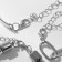 Bracelets set 3 pcs. "Chains" quartet, silver color