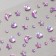 Stick plastic rhinestones "Solder" lilac 11x7.8 cm