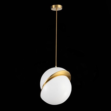 Suspension lamp ST LUCE. SL1164.323.01. Laico. 1x60 watts, E27, 30x30x35 cm, brass color-4