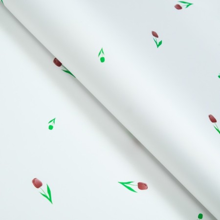 Floristic film, "Fields of Tulips" 65MKM, white 58 x 58 cm-1