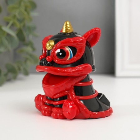 Plastic Plastic "Chinese Leo" Red-Cherry 8.5x7.3x8.5 cm-3
