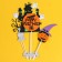 Decoration for the Cake "Happy Halloween", in a set of 6 pcs.