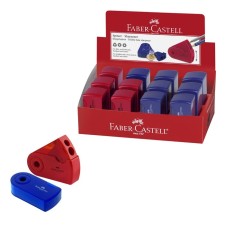 Carpet Faber-Castell with Sleeeve 2 Container 2 holes, red/blue