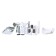 Electric meat grinder Oursson MG5530/RD, 500 watts, 1.6 kg/h, reverse, red