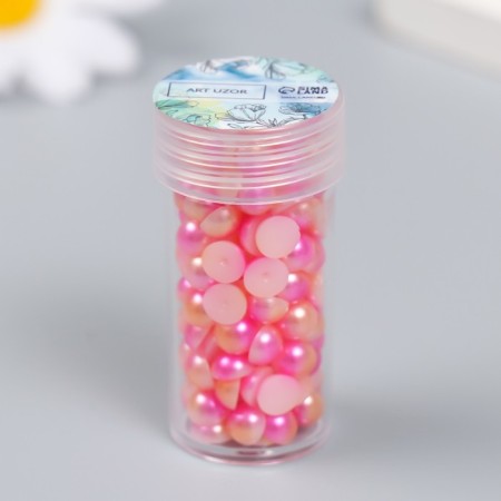Decor "Pink-cream gradient" d = 6 mm 10 g 200 pcs 5x2.5 cm mix-3