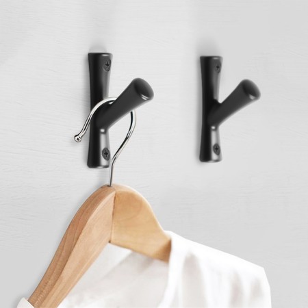 Furniture hook Cappio Branch, one -rod, black