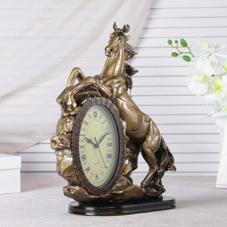 Table Kamin's watch "Horse", 40 x 31 x 15 cm, gold-1
