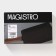 Porcelain dish for serving with a bamboo handle Magistro "Galaxy", 30 × 20.5 × 2.3 cm, black color is black