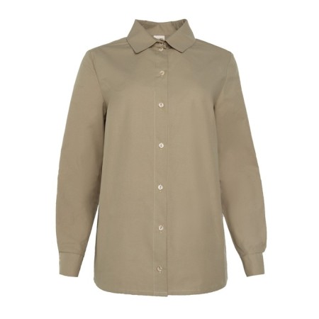 Women's shirt minku: classic color green, size 52-5