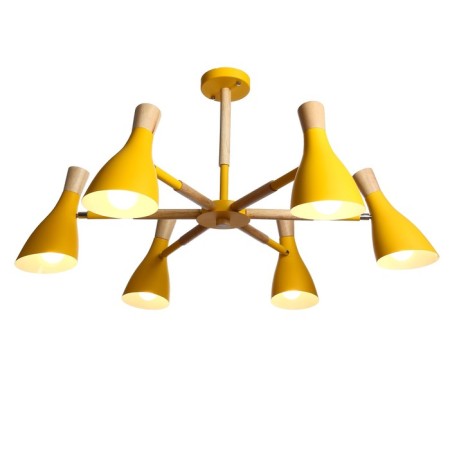 Morocco chandelier 6x40W E27 yellow 90x90x58.5 cm Bayerlux-1