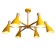 Morocco chandelier 6x40W E27 yellow 90x90x58.5 cm Bayerlux