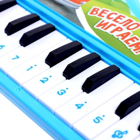 Musical piano "Funny cars", sound, blue color-2