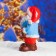 New Year's figure "Santa Claus with a Christmas tree" with sparkles 37cm