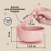 Feeding set: bib, plate 2pcs, glass, devices, m & b, dusty rose