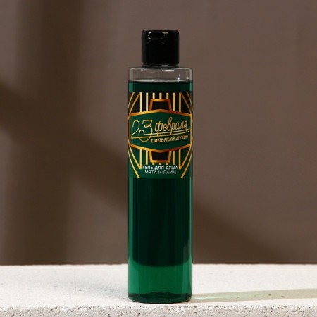 Shower gel “From February 23!”, 250 ml, mint and lime aroma, Hard Line
