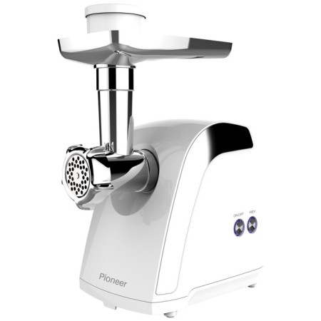 Electric meat grinder Pioneer MG108, 1800 W, reverse, white