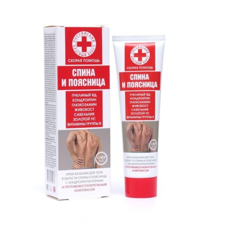 Body cream for ambulance for the back and lower back, 100 ml