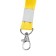 Baiga tape, 15 mm x 80 cm, with a metal carbine, yellow