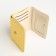 Women's wallet on the button, yellow color