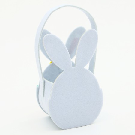 Easter decor basket "White Bunny" 8.5x11x22.5 cm-1