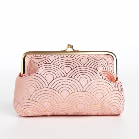 Cosmetic bag on the farmar, pink color-1