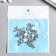 Decor for creativity Metal "forget -me -not" silver 1.2x0.8 cm