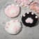 Brooch "Cat's Haw", color mix