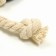 Toy "Burned sausage on a rope" for dogs, 14 cm, black