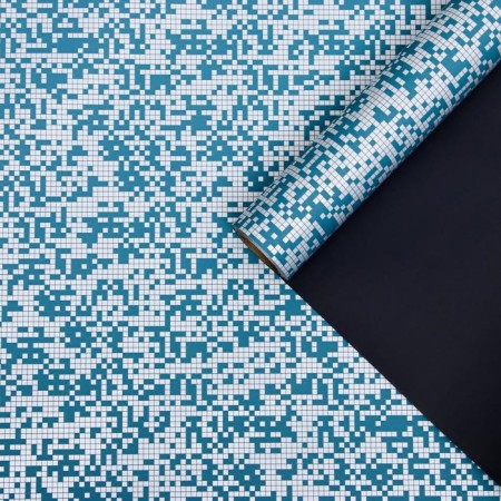 Flowers "Rice", Blue, 0.58 x 10 m