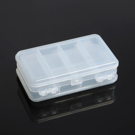 Organizer for storage double -sided, 14.5 × 9.5 × 4.5 cm, 10 cells, transparent-1