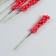 Decor for creativity "Vetochka with berries" Red set 10 pcs 1x1x9 cm