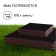 Galvanized flowerbed, 2 tiers, 50 × 50 cm, 100 × 100 cm, chocolate, “quadro”, Greengo