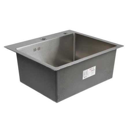 Kitchen sink Aflorn Af95044, Sredal, S = 3.0 and 0.8 mm, 50x44x22 cm, siphon, satin-1