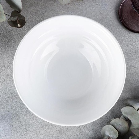 Porcelain salad Wilmax, 780 ml, d = 18.5 cm, white color-1