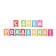 Double -sided garland "Happy Birthday!" multi -colored, 210 cm