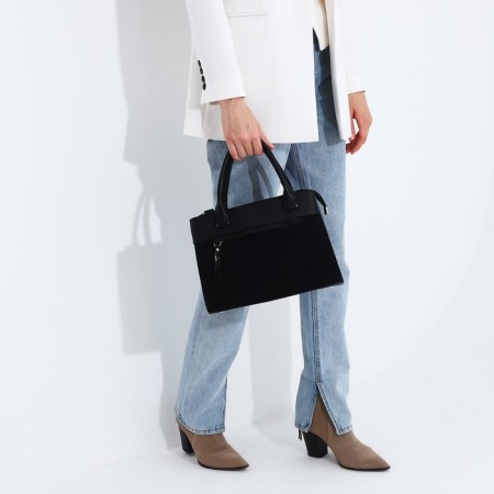 Olivi-tout bag on lightning, black color-7