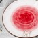 Ceramic Love plate, Ø 19 cm, red color, red color