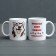 Sublimation mug "I recognize my mistakes as ingenious", with the application