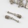 Automatic lock for lightning "Spiral", No. 3, decorative, 10 pcs, Nickel color