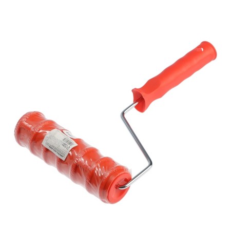 Decorative tundra roller, rubber, "flat brick", handle d = 6 mm, 180 mm-8