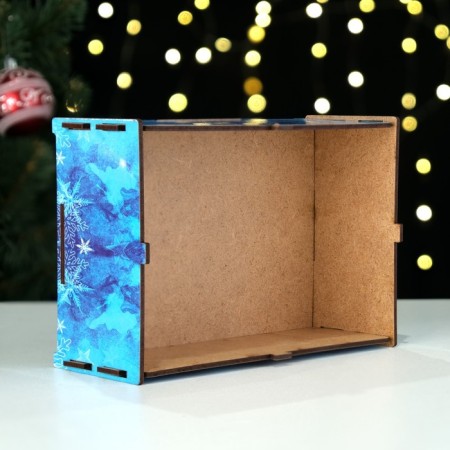 Self -Assembly box "Santa Claus and Christmas tree", small, 20 x 13.6 x 8 cm-3
