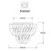 Ceiling chandelier Arte Lamp Ella A1054PL-6CC, E14, 6x40 W, 50x50x38 cm, chrome