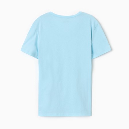 Women's T-shirt V-shaped t-shirt, blue color, size 56-3