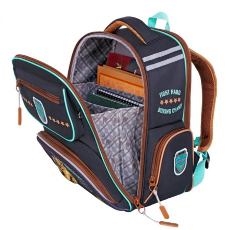 Frame backpack 35 x 26 x 18 cm, Across ACS1, filling: bag, graphite/orange ACS1-1-5