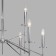 EUROSVET Anders ceiling 60142/9, E14, 9x60W, 900x900x830 mm, chromium color