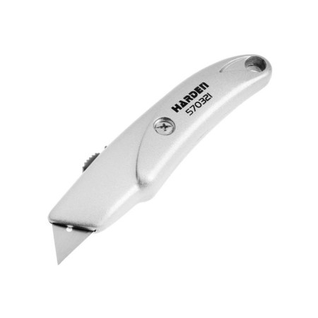 Trapezi -shaped knife Harden 570321, closed, aluminum corps, 18 mm